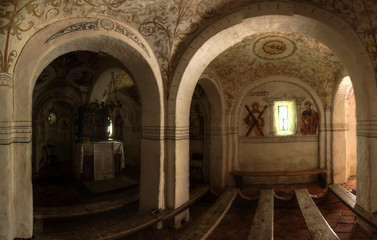 Saint George's Chapel in Flums, Swiss Alps