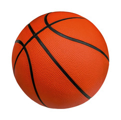 Basketball isolated on a white background with clipping path