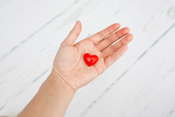 Heart in the palm of your hand