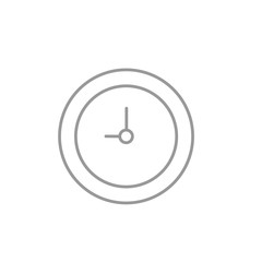 Clock icon isolated. Flat design. time vector illustration