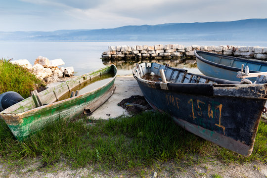 Varano lake  Puglia  Gargano Italy