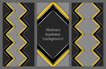 Set of business flyers