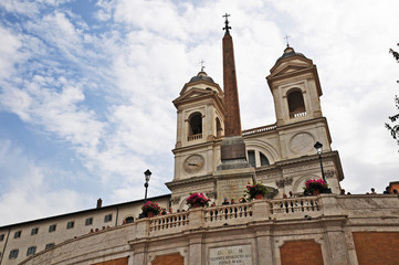 Fototapeta na wymiar Roma, Trinità dei Monti