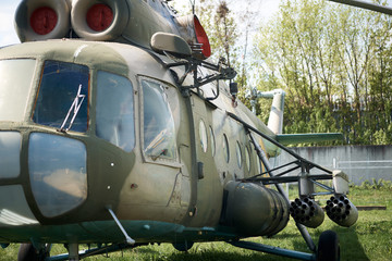 old military helicopter