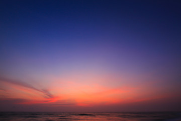 Naklejka na ściany i meble Beautiful sky at twilight time for background