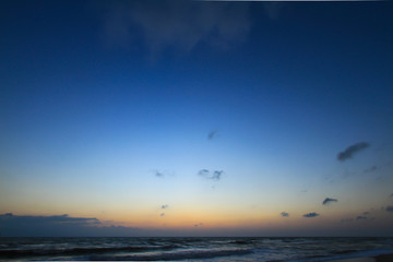 Beautiful sky at twilight time for background