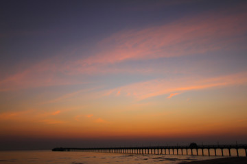 Obraz premium Beautiful sky at twilight time for background