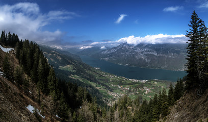 Walensee shot from Flumserberg in Spring