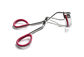 Fototapeta premium Eyelash curler on white background