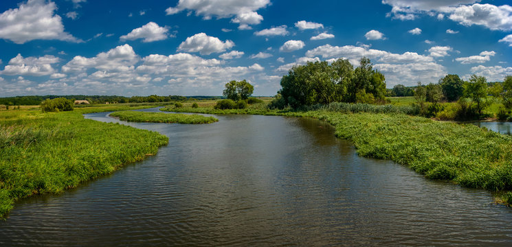 Beautiful River In The Summer Of The Southern Bug. Ukraine