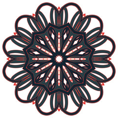 Arabic Colorful Mandala. Ethnic tribal ornaments