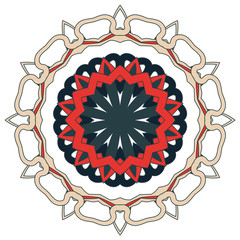 Arabic Colorful Mandala. Ethnic tribal ornaments