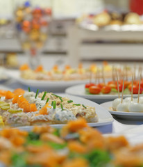 Banquet prepared for the end of the year celebratio