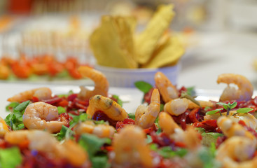 Banquet prepared for the end of the year celebration