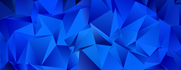 Fototapeta premium Abstract Low-Poly triangular modern background