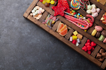 Colorful sweets box