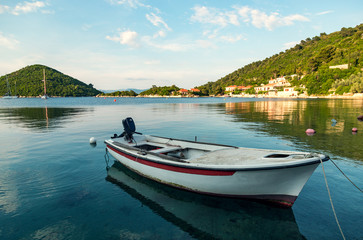 Fototapeta na wymiar A view of the small town of Prozurska Luka on Mljet island.Croatia
