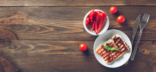 Halloumi grilled cheese