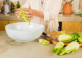 Cabbage kimchi and sauerkraut