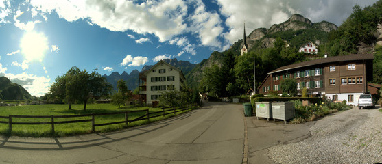 Berschis, village in the East Swiss Alps
