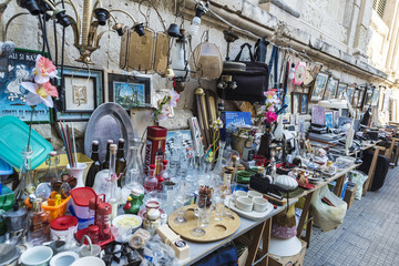 Shop of second-hand objects and antiques in Siracusa, Sicily, Italy