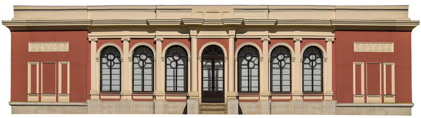 Fototapeta na wymiar facade of an old mansion, texture