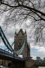 Fototapeta na wymiar Iconic bridge on the river - London - england