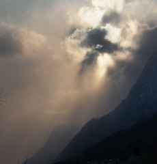 Sunburst over the Hoher Kasten