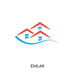 emlak logo isolated on white background