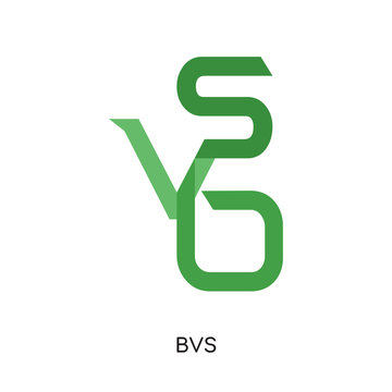 bvs logo isolated on white background