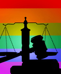 LGBTQ colors justice concept