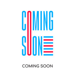 coming soon logo isolated on white background