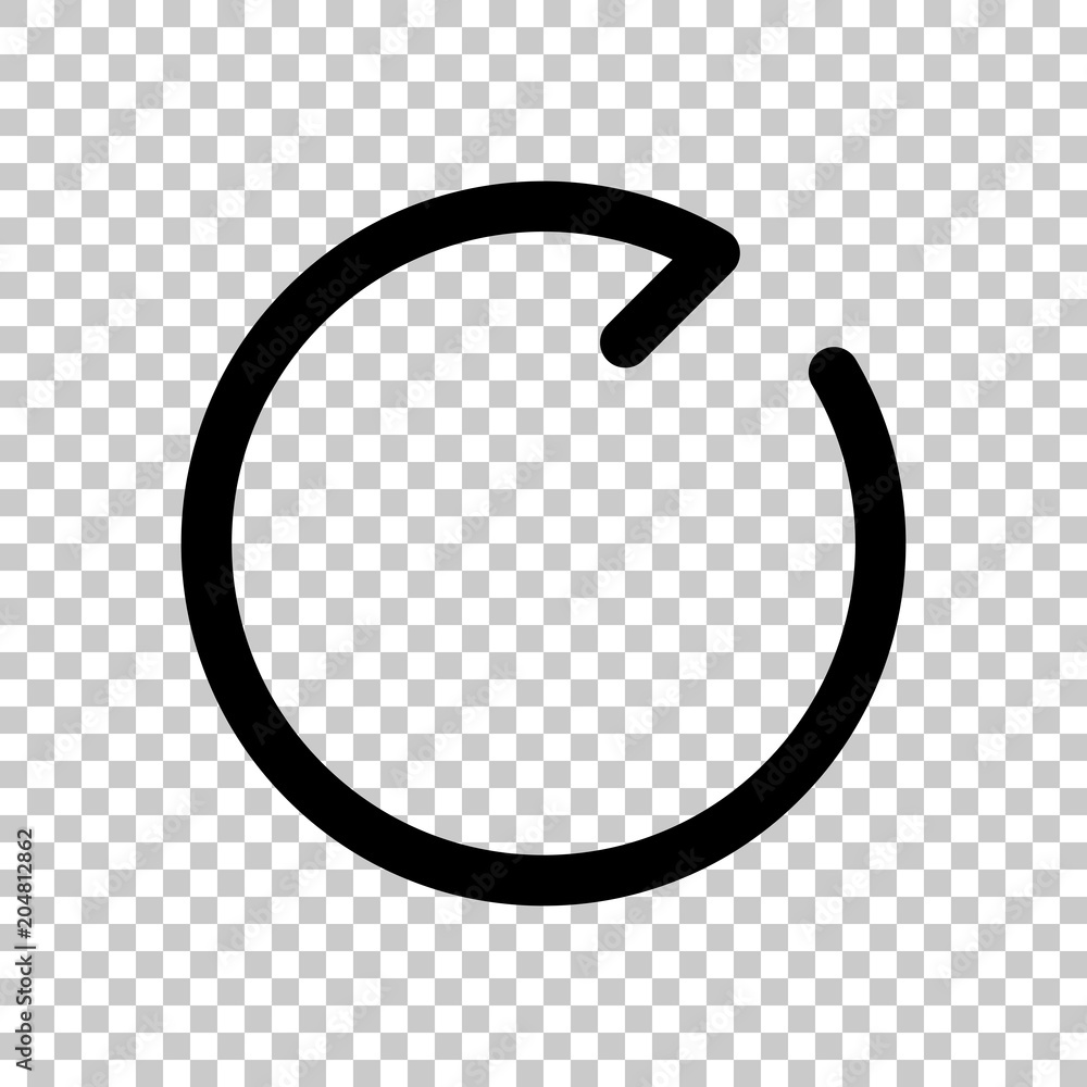 Poster simple arrows, update, reload, clockwise direction. navigation icon. simple arrow, backward. navigat