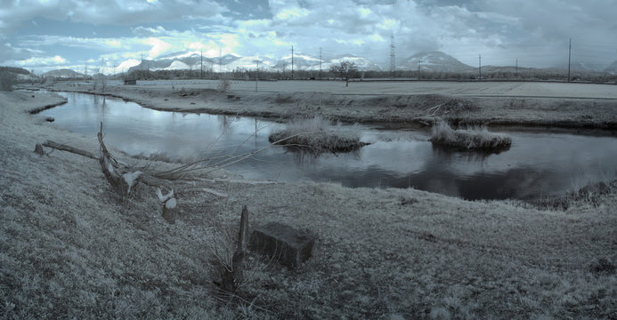 Infrared shot of the canal in Ruethi SG