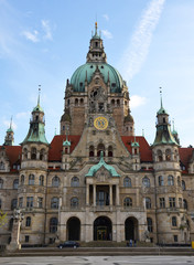 Fototapeta na wymiar New Town Hall in Hanover, Germany