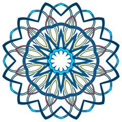 Arabic Colorful Mandala. Ethnic tribal ornaments