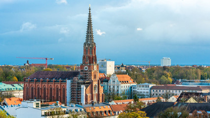 Red Brick Clock Tower Building	