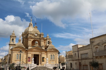 Church of Nadur on island Gozo, Malta