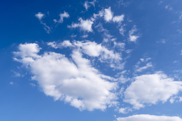Fototapeta premium Blue Sky with white Clouds as Background