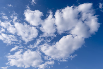 Obraz premium Blue Sky with white Clouds as Background