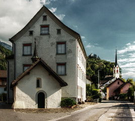 Swiss village of Berschis, Walenstadt
