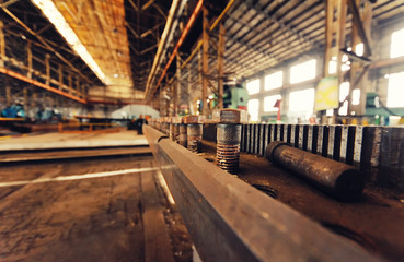 Obraz premium Interior of industrial or metallurgical plant