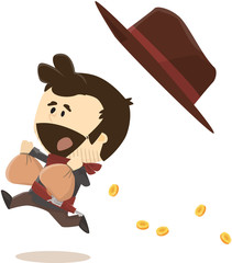 d&eacute;valis&eacute; par un bandit cow-boy