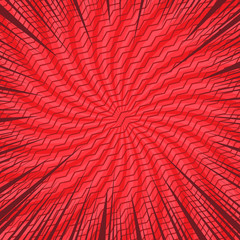 Comic book page red concept