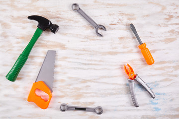 Toy tool isolated on white