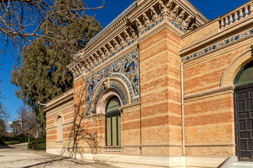 Fototapeta premium Palace of Velazquez in The Retiro Park in City of Madrid, Spain