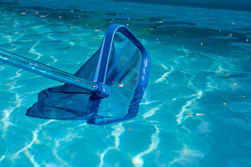 Pool net cleaner close up
