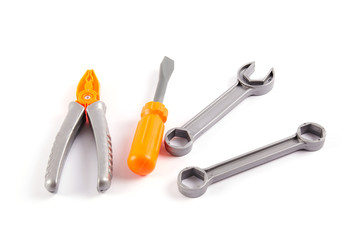 Toy tool isolated on white
