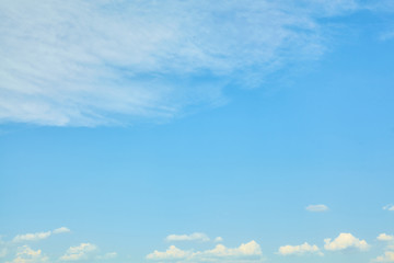 Blue sky with clouds