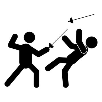 Fencing glyph icon